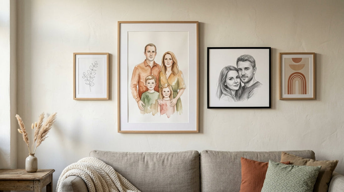 Portrait personnalisé : l'idée déco qui transforme vos photos en tableaux