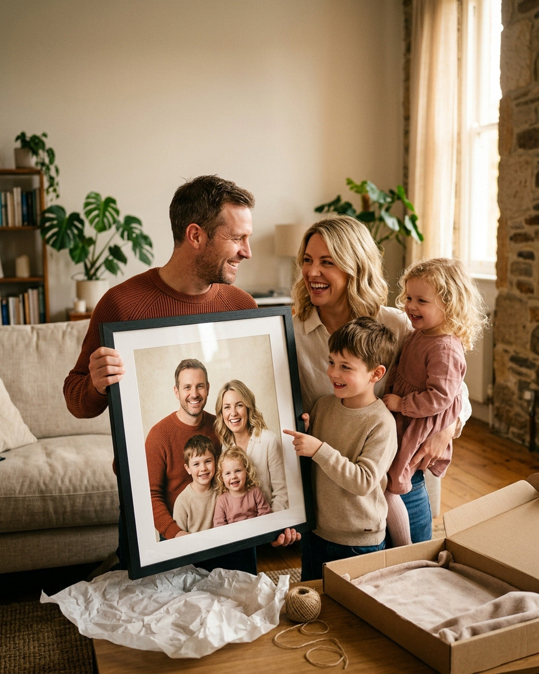 Un tableau Lullae découvert par la famille surprise