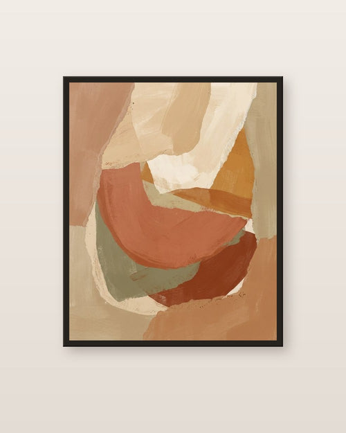 Argile — affiche abstrait Lullae