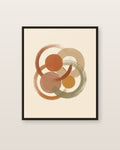 Cercles — affiche abstrait Lullae