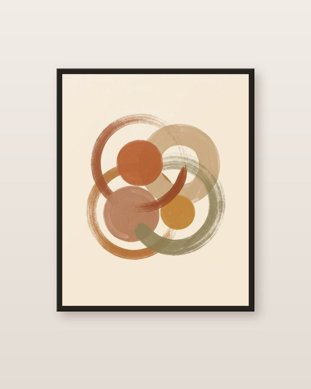 Cercles — affiche abstrait Lullae