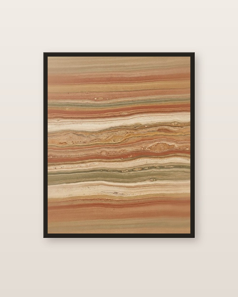 Strates — affiche abstrait Lullae