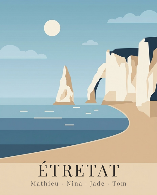 Affiche illustrée