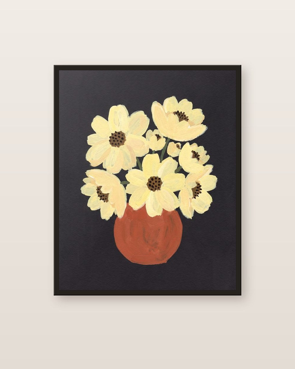 Bouquet naïf — affiche botanique Lullae
