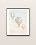 Montgolfières — affiche enfance Lullae