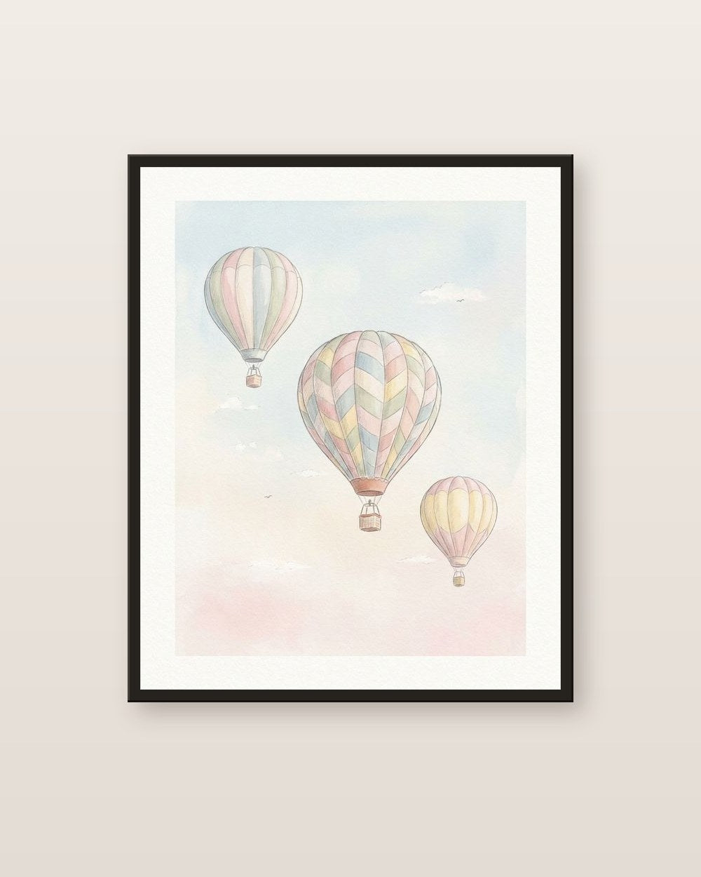 Montgolfières — affiche enfance Lullae