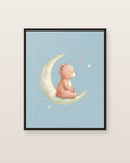 L’ourson et la lune — affiche enfance Lullae