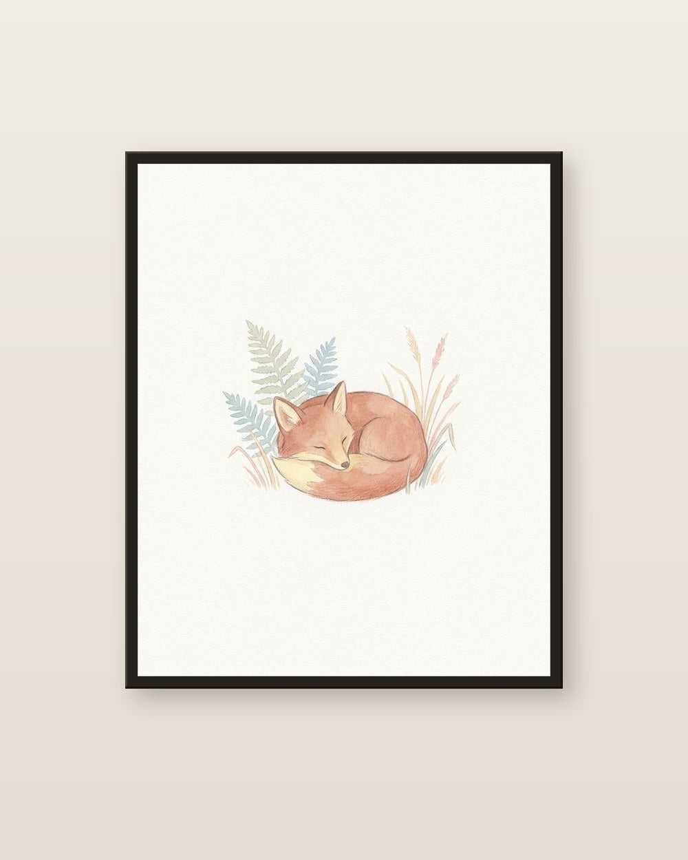 Le petit renard — affiche enfance Lullae