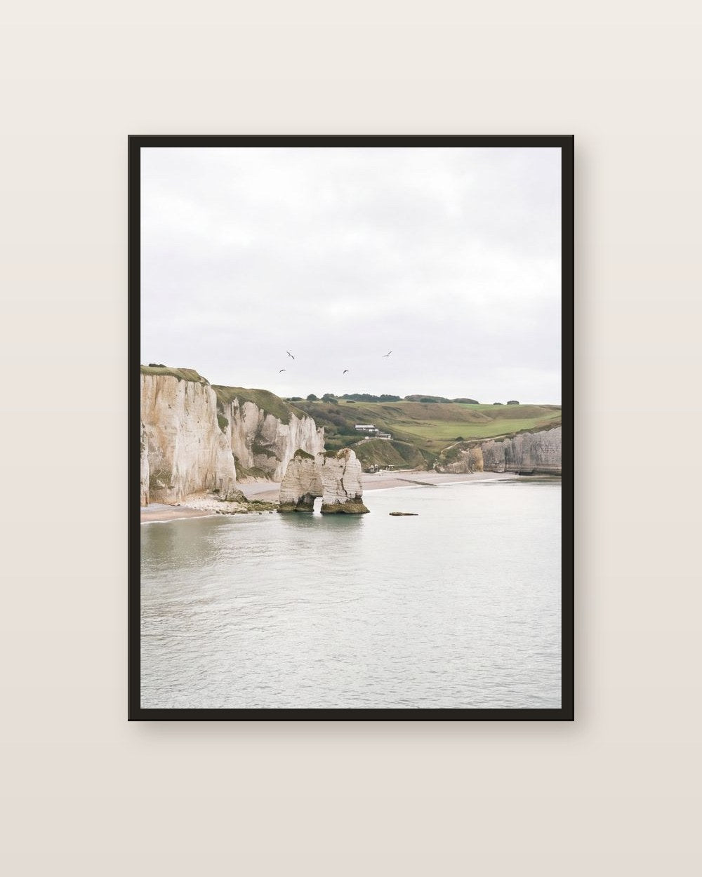 Les falaises · panneau centre — affiche paysage Lullae