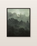 Forêt de brume — affiche paysage Lullae