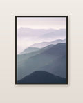 Les montagnes bleues · panneau droite — affiche paysage Lullae