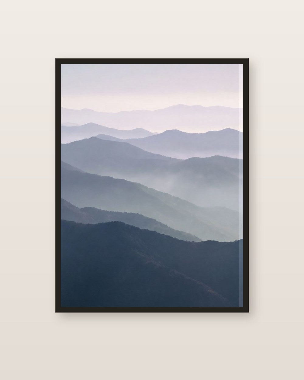 Les montagnes bleues · panneau gauche — affiche paysage Lullae