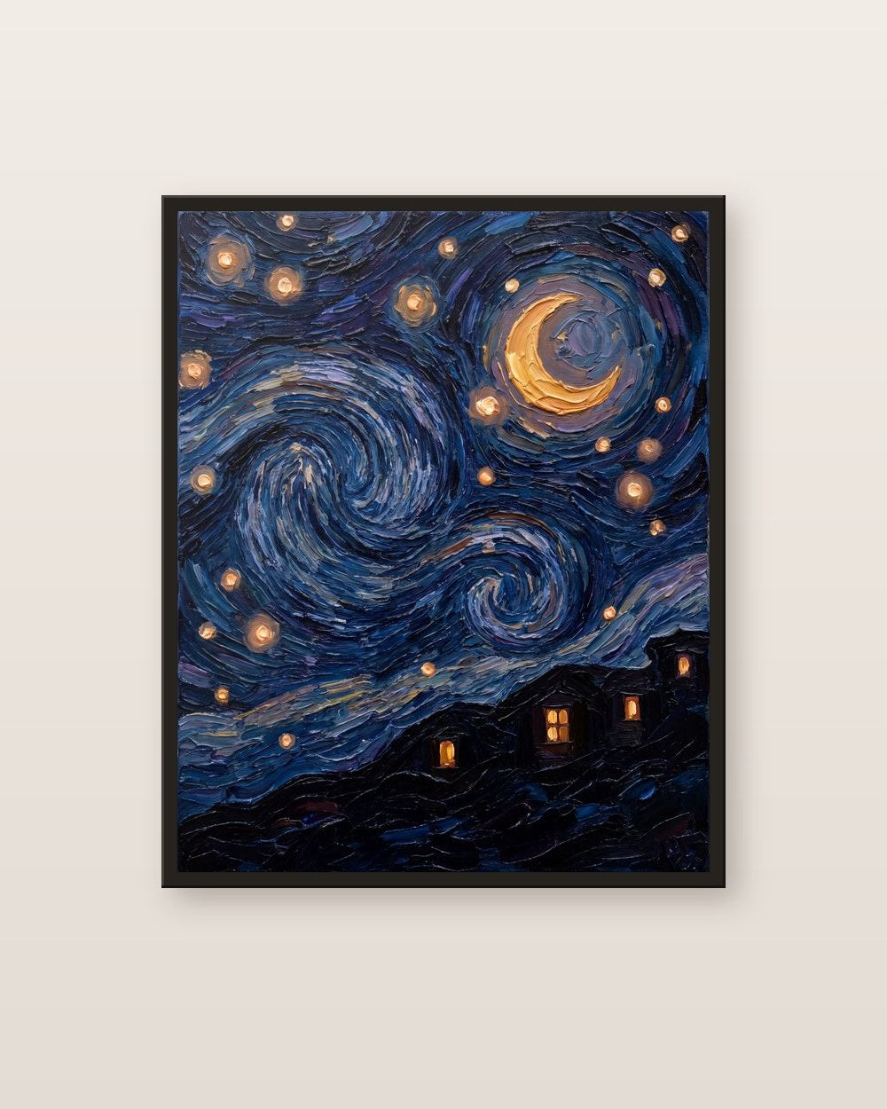 Nuit étoilée — affiche paysage Lullae