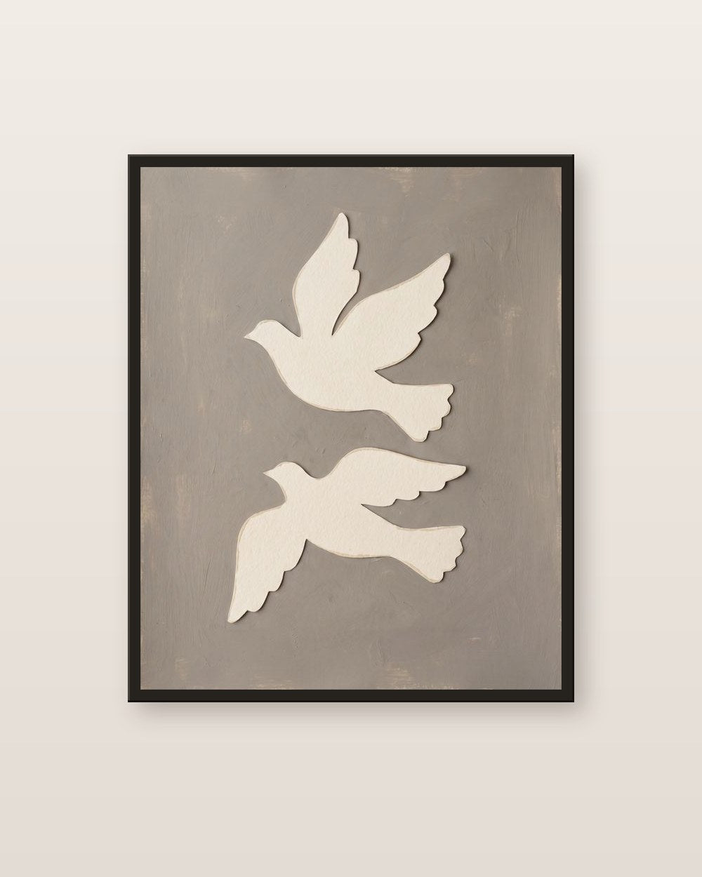 Oiseaux découpés — affiche abstrait Lullae