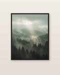 La vallée de brume — affiche paysage Lullae