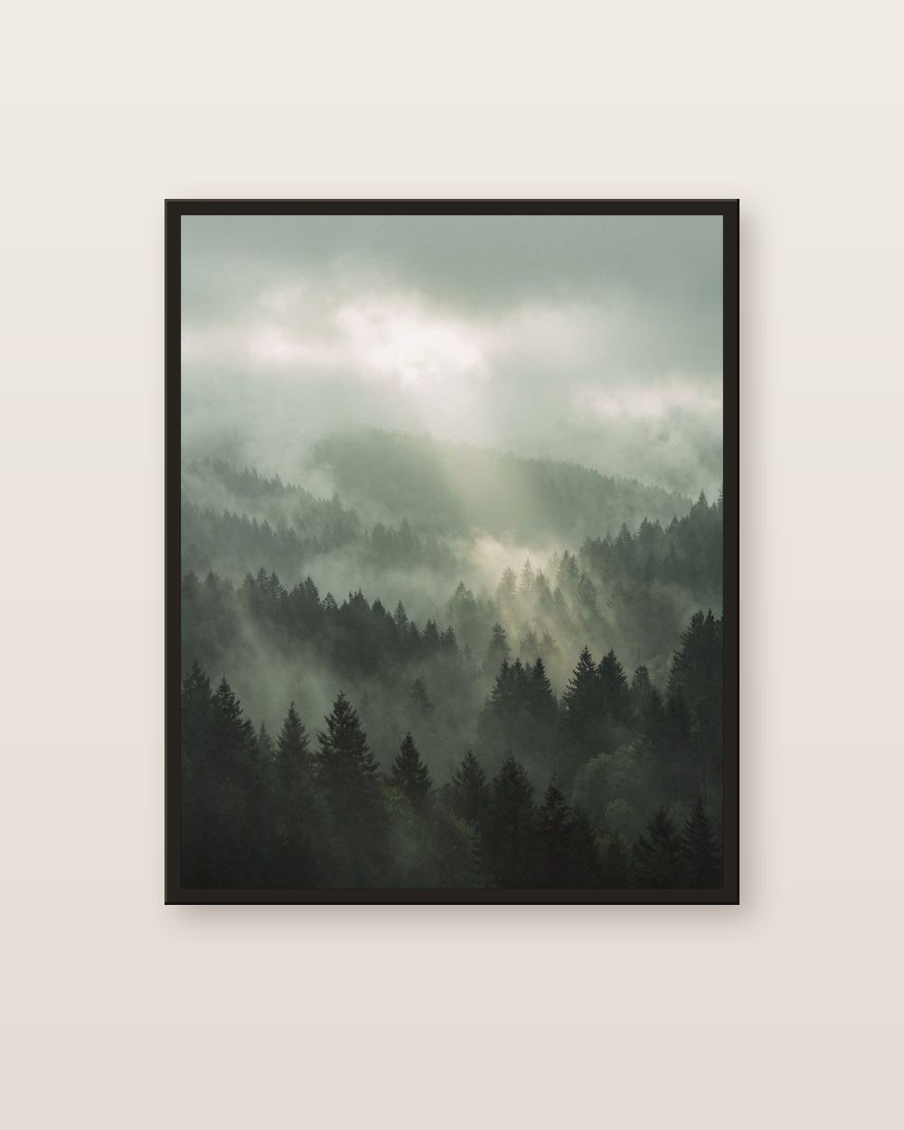 La vallée de brume — affiche paysage Lullae