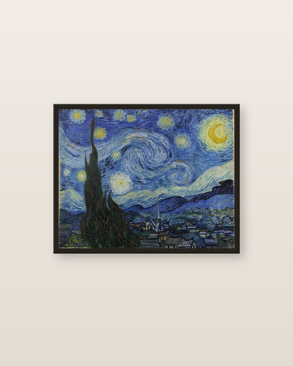 La Nuit étoilée · Van Gogh — affiche grands maîtres Lullae